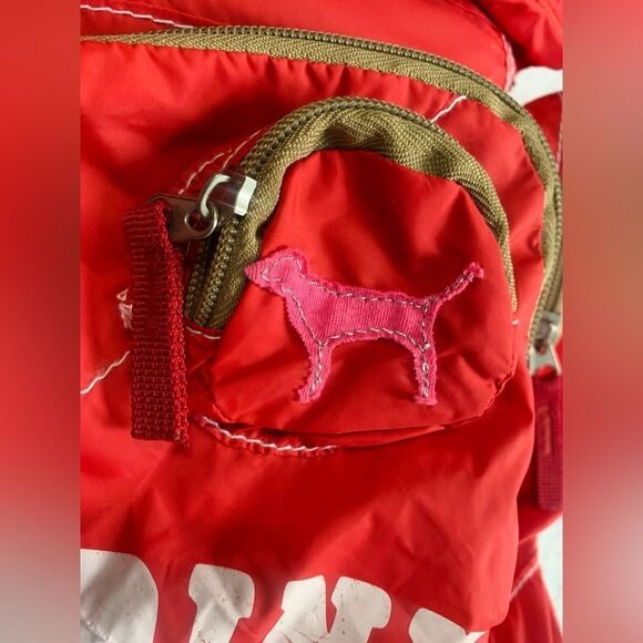 VS PINK UNIVERSITY RED VINTAGE BACKPACK main image 9